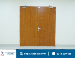 Xưởng sản xuất và lắp đặt cửa thép chống cháy vân gỗ tại Hải Dương