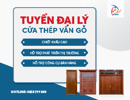 Thành Tiến Tuyển Đại Lý Cửa Thép Vân Gỗ % Chiết Khấu Cao