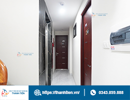 Bàn giao hệ thống 32 cửa thép chống cháy vân gỗ EI60 tại chung cư mini House of Love, Cầu Giấy