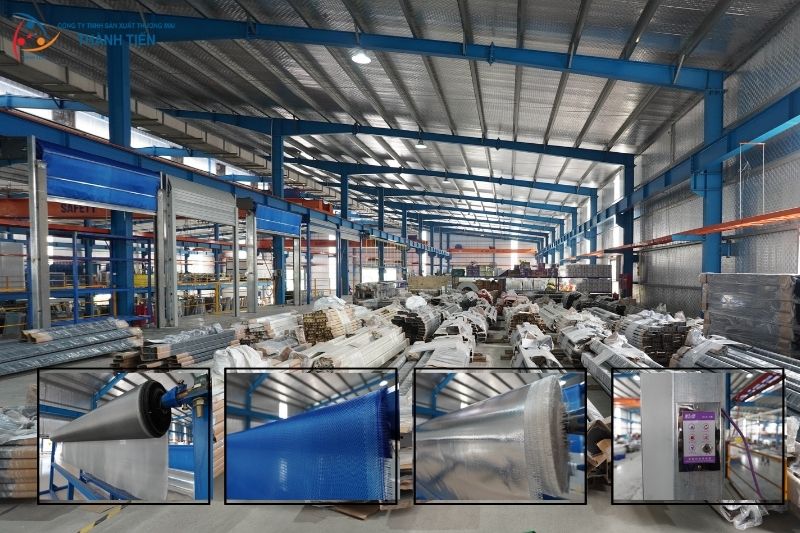 Quy trình sản xuất cửa cuốn chống cháy tại Thành Tiến