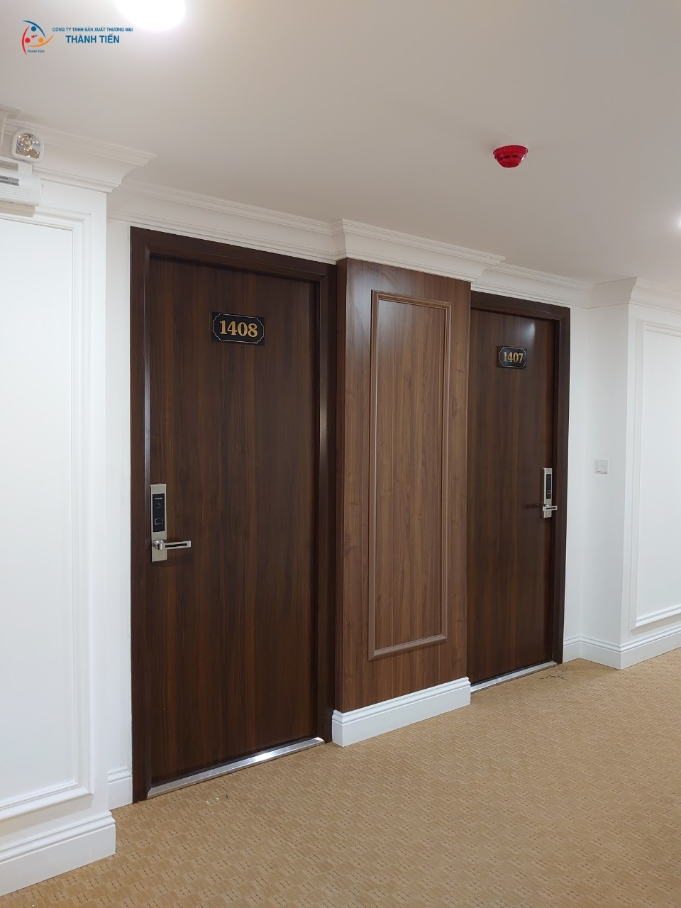 Mẫu cửa thép chống cháy vân gỗ