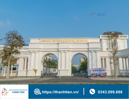 Khám phá 151 bộ cửa thép vân gỗ Thành Tiến tại Trường Liên cấp Quốc tế Delta – Thanh Hóa