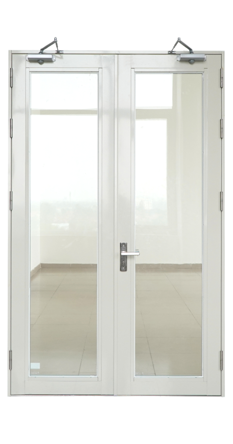 cửa kính chống cháy 2 cánh ei60 phút thành tiến